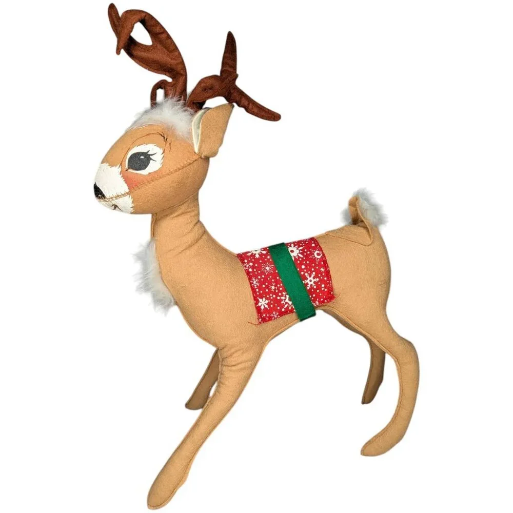 Vintage Annalee Mobilitee Christmas Reindeer Plush 18